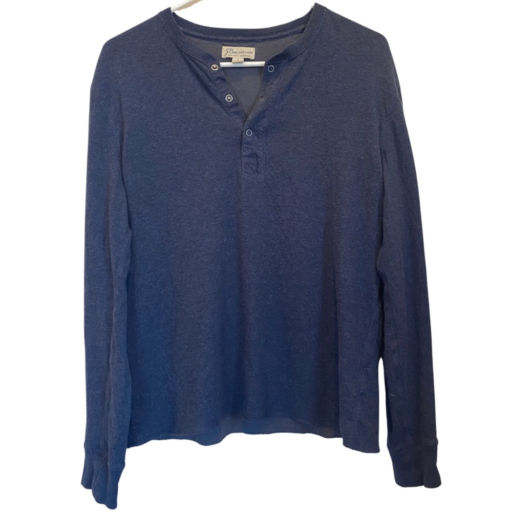 J. Crew Snap Henley Long Sleeve EUC Size Small